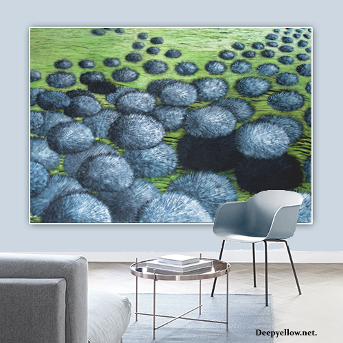 oil on canvas  best oil painting  Marta Konieczny  home decoration  for gift  for women  botany  nature  plants  organic  beautiful  modern  big  great  grey  green  unique  large  abstract 