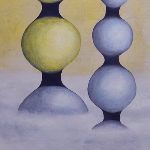 oil on canvas  best oil painting  Marta Konieczny  home decoration  for gift  for women  botany  nature  plants  organic  beautiful  modern  gold  yellow  grey  white  garden  towers  original  recommended  abstract